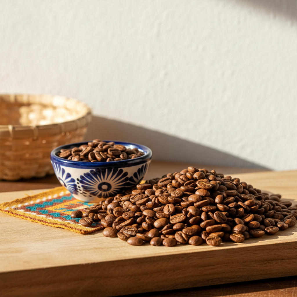 Mexico single-origin coffee from Chiapas and Oaxaca - chocolate, cinnamon, green apple