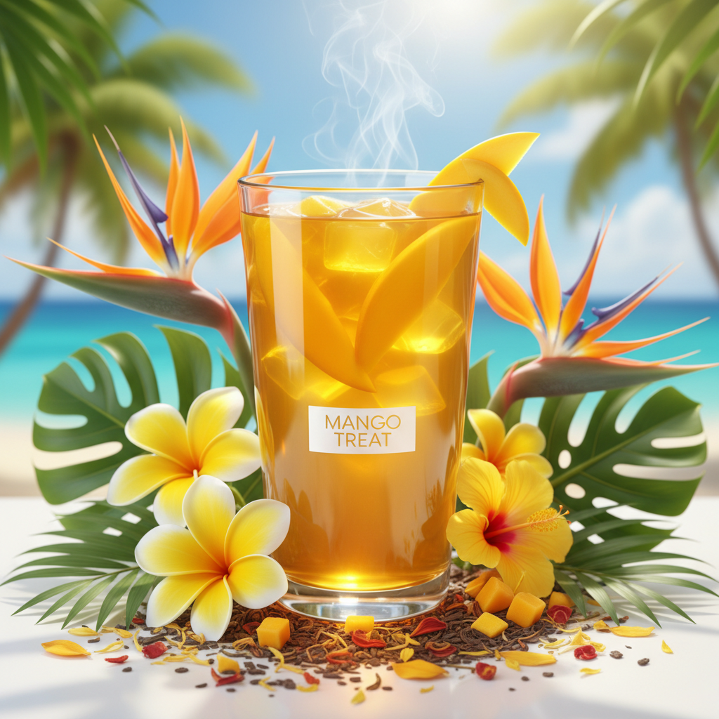 Mango Treat herbal tea - sweet tropical mango flavor