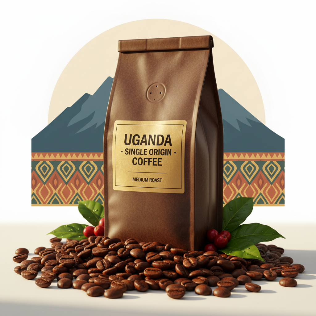 Uganda single-origin coffee from Sipi, Kapchorwa - floral, chocolate, dark fruit