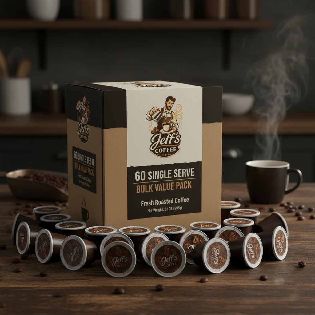 60 Pack Single Serve Coffee Capsules bulk value pack