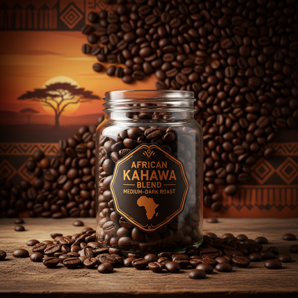 African Kahawa Blend - bold, complex African coffee blend