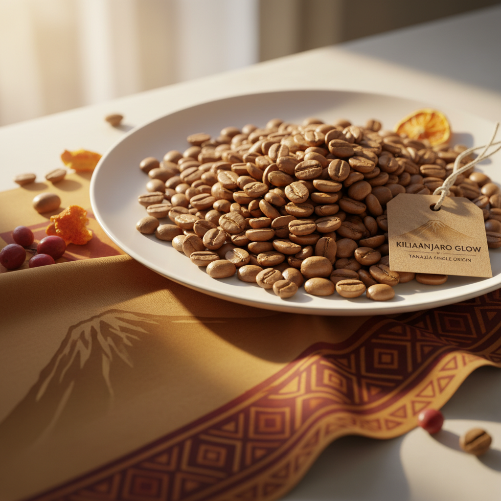 Tanzania single-origin coffee - bright berry, floral, wine-like complexity