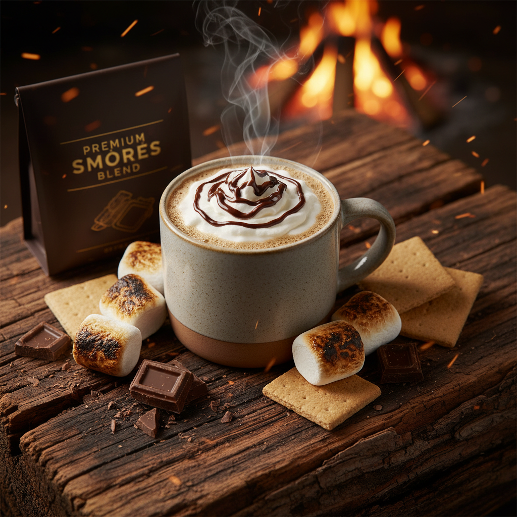 Smores flavored coffee