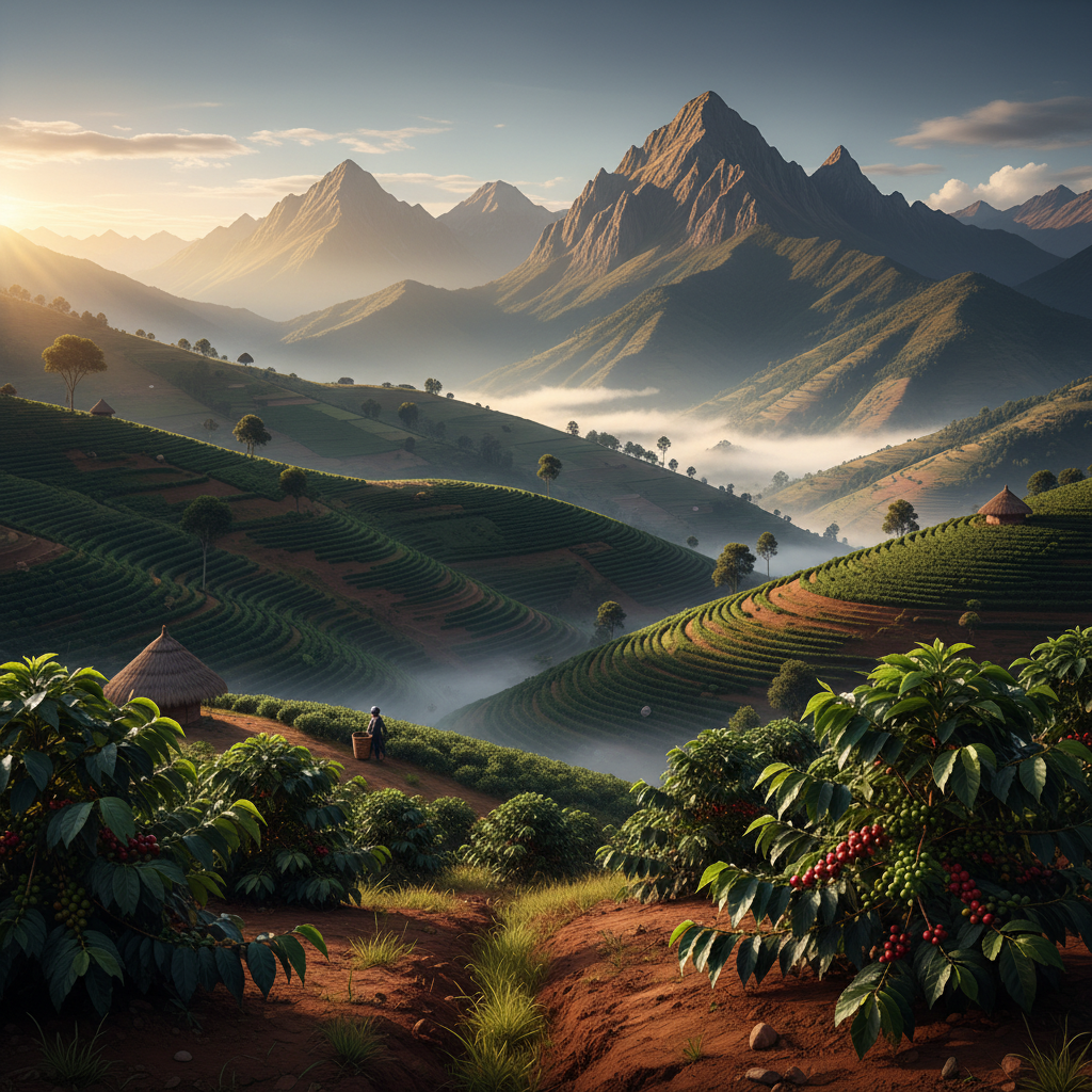 Peruvian Andes coffee origin - Piura and Amazonas regions