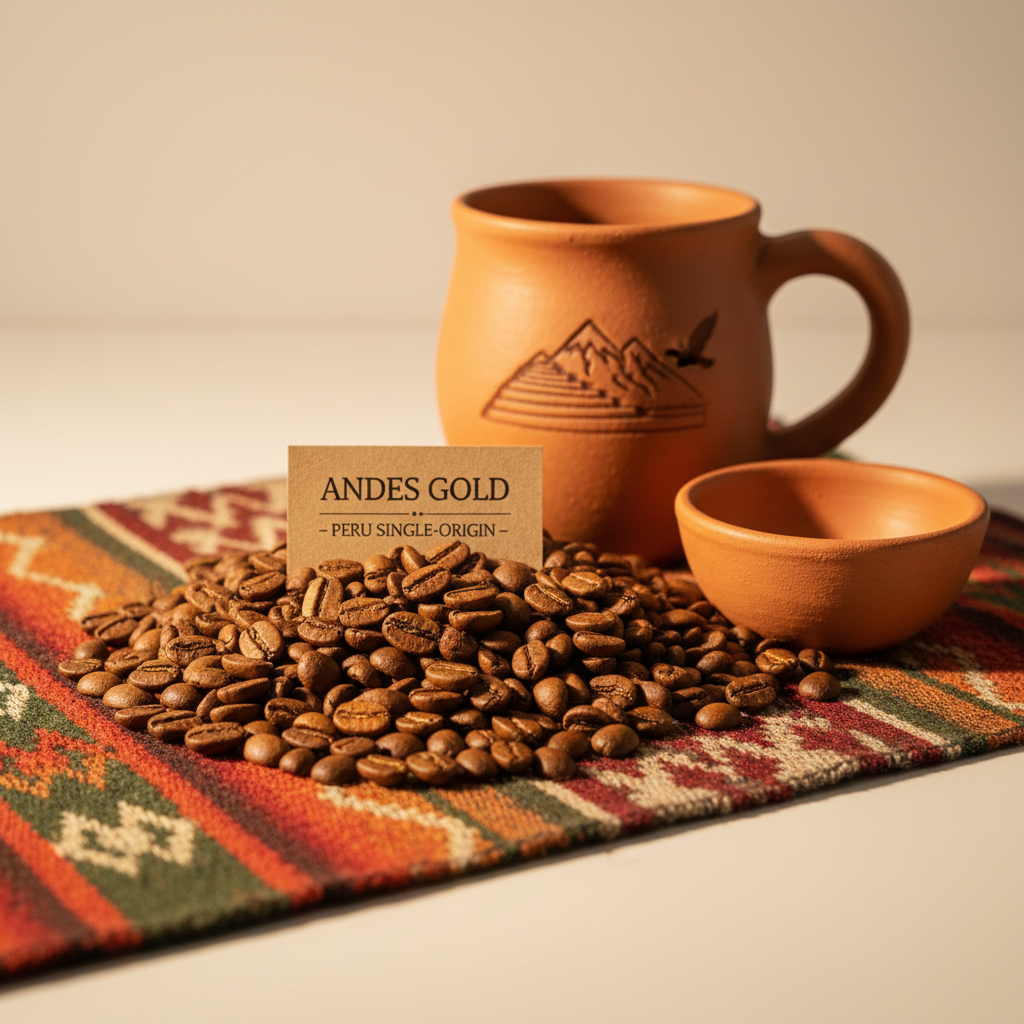 Peru single-origin coffee beans from the Andes